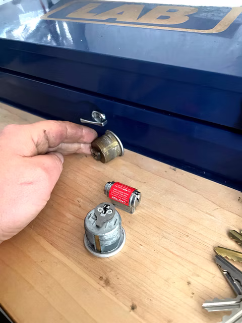 Residential lock rekeying example 1
