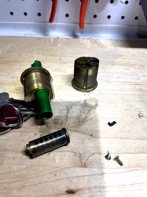 Residential lock rekeying example 4
