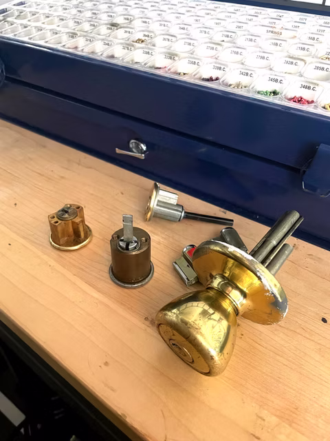 Residential lock rekeying example 5